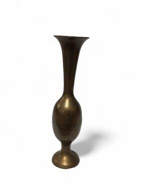 Brass Tall Flared Vase